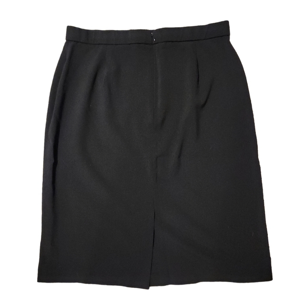 Briggs Black Pencil/Dress Skirt, Size 12 - Picture 2 of 2